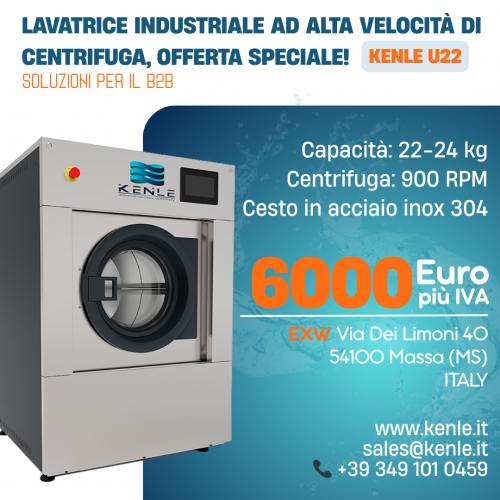 Lavatrice industriale Supercentrifuganti KENLE U22