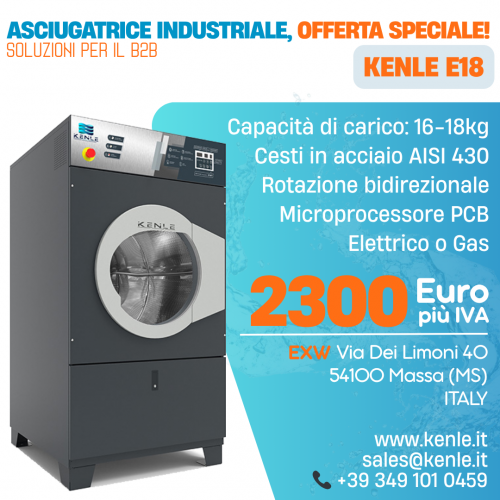 Asciugatrice professionale KENLE E18